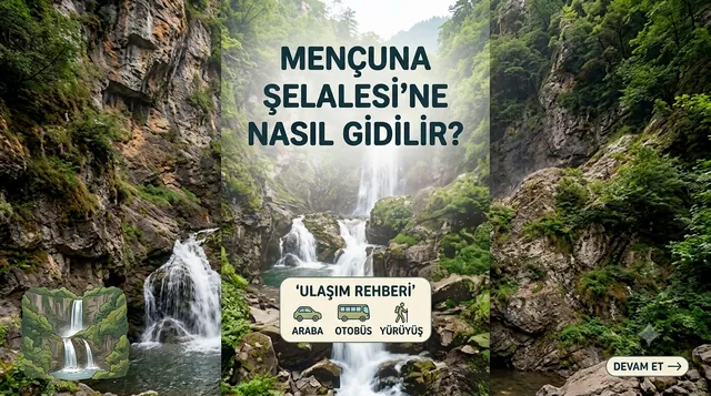 Mençuna Şelalesi — Arhavi Artvin, iki kademeli 90 metrelik şelale ve yeşil doğa